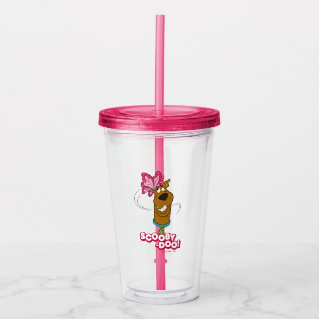 Verre En Acrylique Le papillon de Scooby-Doo embrasse 2 (Devant)
