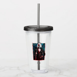 Verre En Acrylique L'équipe du suicide   Harley Quinn & Green Ferns