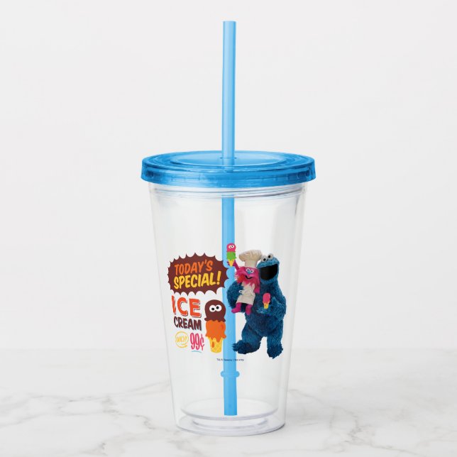Verre En Acrylique Les gourmands de Monster | Spécial d'aujourd'hui (Devant)