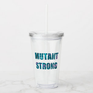 Verre En Acrylique Lettres fortes d'ADN de mutant