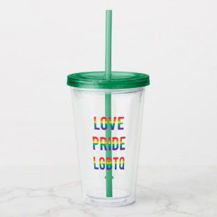VERRE EN ACRYLIQUE LGBTQ