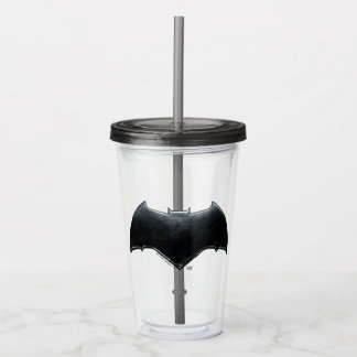 Verre En Acrylique Ligue de Justice | Symbole de batman métallique
