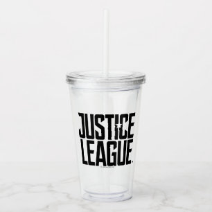 Verre En Acrylique Ligue de la justice Logo de la Ligue de la Justic