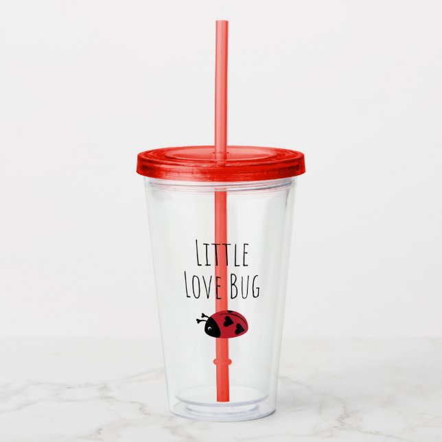 Verre En Acrylique Little Love Bug - (Devant)