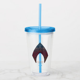 Verre En Acrylique Logo d'Aquaman Paisley Aquaman