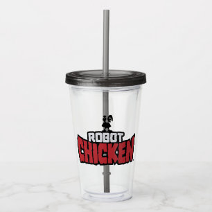 Verre En Acrylique Logo de Robot Chicken