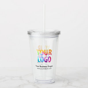 Verre En Acrylique Logo d'entreprise personnalisé