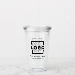 Verre En Acrylique Logo d'entreprise personnalisé