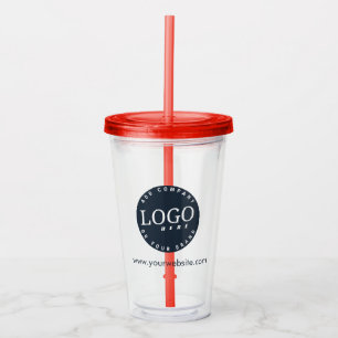 Verre En Acrylique Logo d'entreprise Site Web personnalisé