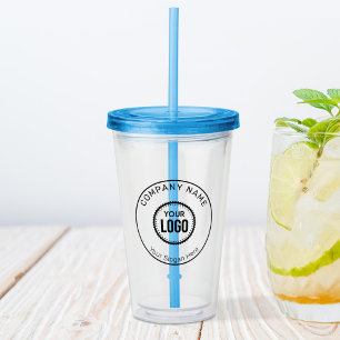 Verre En Acrylique Logo Et Slogan Personnalisés Avec Promotions
