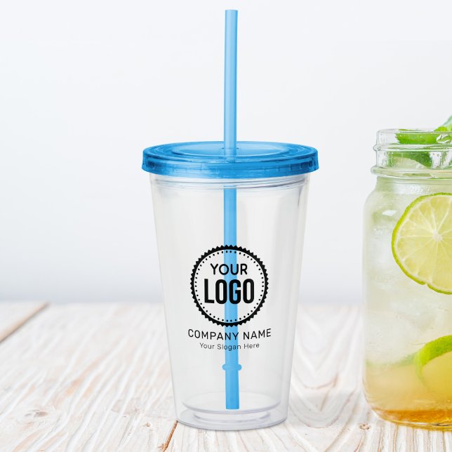 Verre En Acrylique Logo Et Slogan Personnalisés Avec Promotions (Créateur téléchargé)