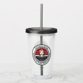 Verre En Acrylique Logo personnalisé de l'entreprise