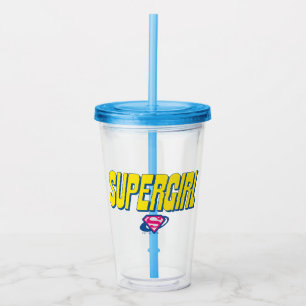Verre En Acrylique Logo Pop Supergirl