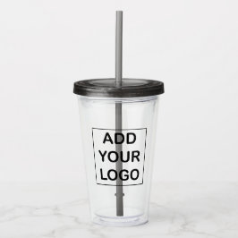 Verre En Acrylique Logo simple personnalisé de l'entreprise