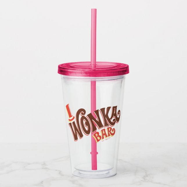 Verre En Acrylique Logo Wonka Bar (Devant)