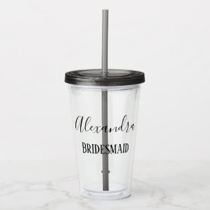 Verre En Acrylique Lovely Bridesmaid