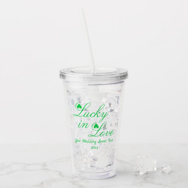 Verre En Acrylique Lucky In Love (Devant glace)