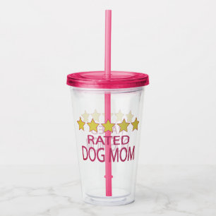 Verre En Acrylique Maman de chien cinq étoiles