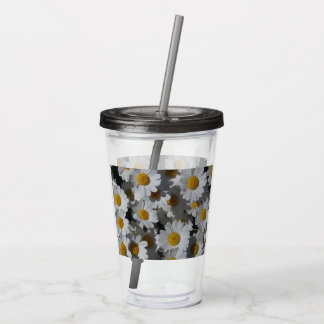 Verre En Acrylique Marguerite blanche