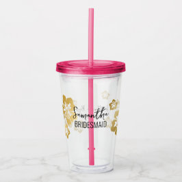 Verre En Acrylique Mariage Hawaii Bridesmaid Personnalisé