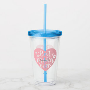 Verre En Acrylique Meilleur Coeur de maman