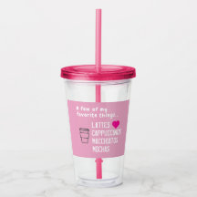 Mes choses préférées Café glacé rose