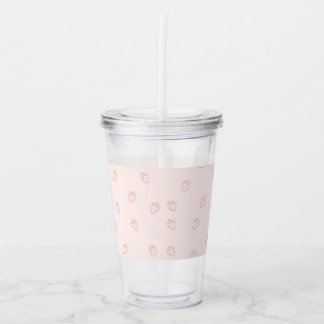 Verre En Acrylique Minimalisme de la Fraise