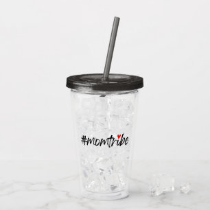 Verre En Acrylique #MomTribe   Motherhood Script de la Fête des mères