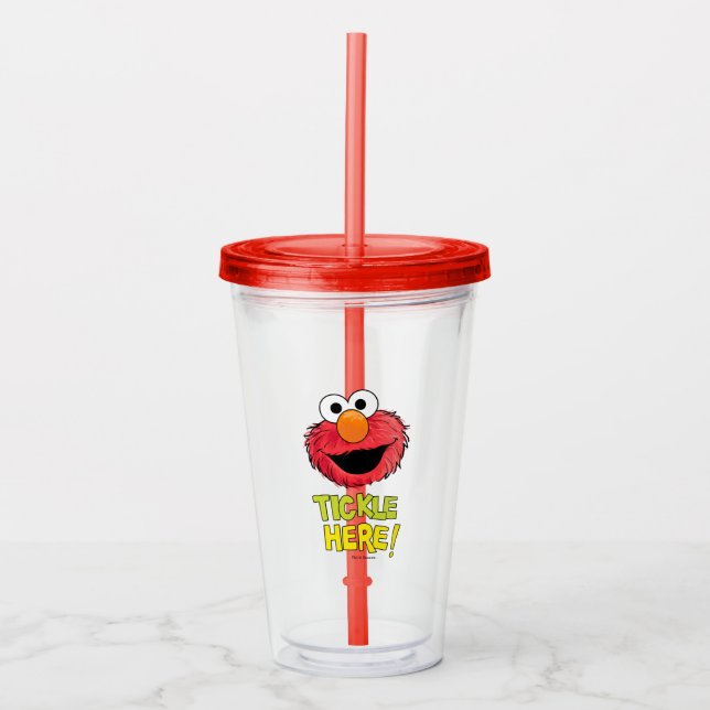 Verre En Acrylique Monster à la fin de cette histoire | Elmo (Devant)