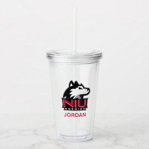 Verre En Acrylique Mot-symbole NIU Huskies