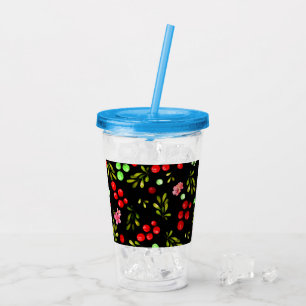 Verre En Acrylique Motif Berries