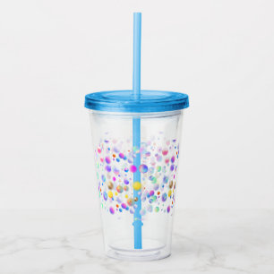 Verre En Acrylique motif de boules flottantes 3D. Aucun groupe