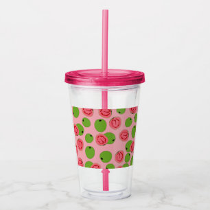 Verre En Acrylique Motif de fruits de goyave