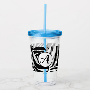 Verre En Acrylique Motif Zèbre