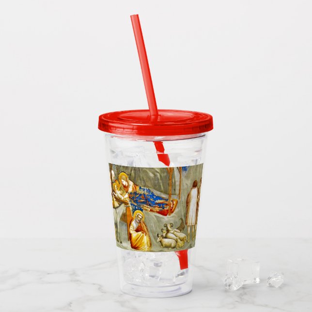 Verre En Acrylique Nativité Naissance de Jésus (Devant glace)