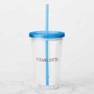 Verre En Acrylique Nom Charlotte