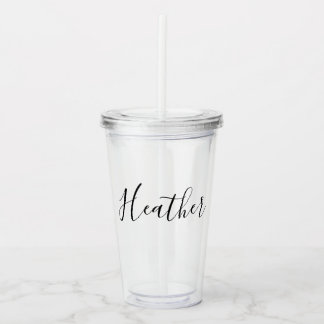 Verre En Acrylique Nom personnalisé Bachelorette