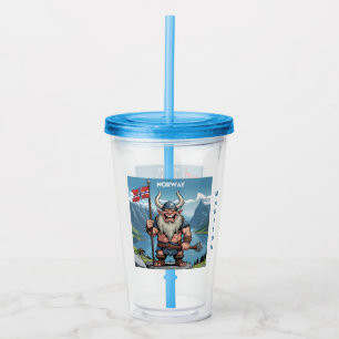 Verre En Acrylique Nom personnalisé Norwegian Troll