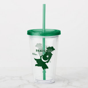 Verre En Acrylique Nom personnalisé Pakistan