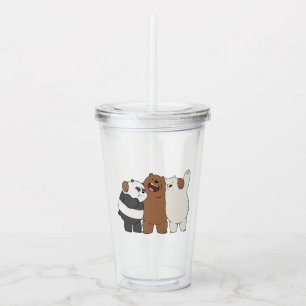 Verre En Acrylique Nous, Groupe Ours Nus Hug