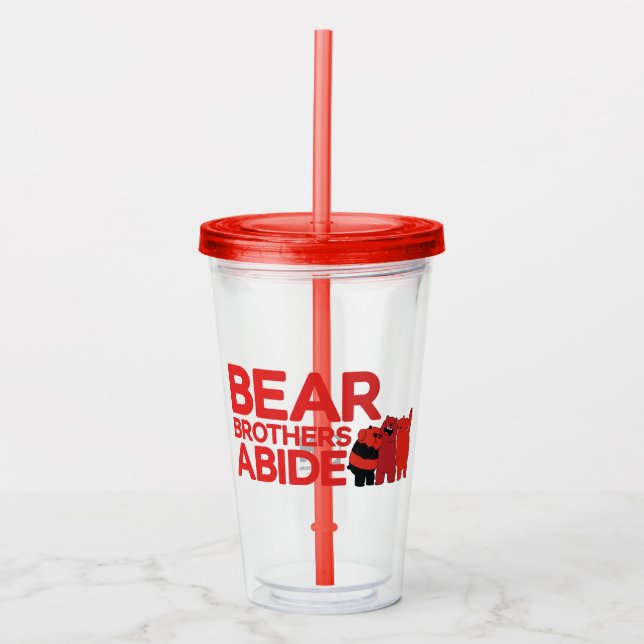 Verre En Acrylique Nous Ours nu - Ours Frères Abide (Devant)