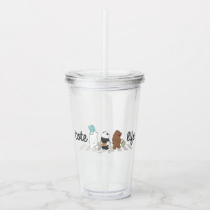 Verre En Acrylique Nous Ours Nus - Fourre-tout Life!