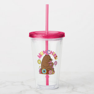 Verre En Acrylique Nous Ours Nus - Grizz Donut Munchies!