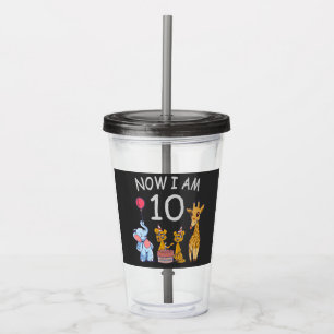 Verre En Acrylique Now I, 10 ans d'âge 10 Birthday