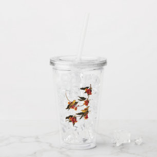 Verre En Acrylique Oiseau de la Paruline de Rathbone sur crossvine