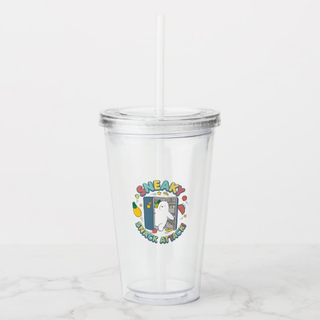 Verre En Acrylique Ours De Glace - Attaque Snack Sneaky! (Devant)