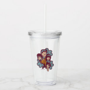 Verre En Acrylique Paisely Flower Scooby-Doo et le Gang