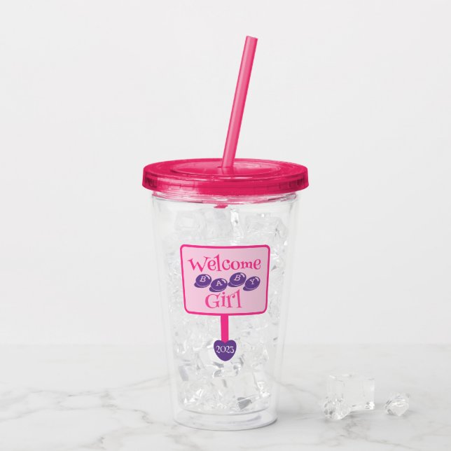 Verre En Acrylique Panneau Douche bébé rose mignonne et pourpre (Dos glace)