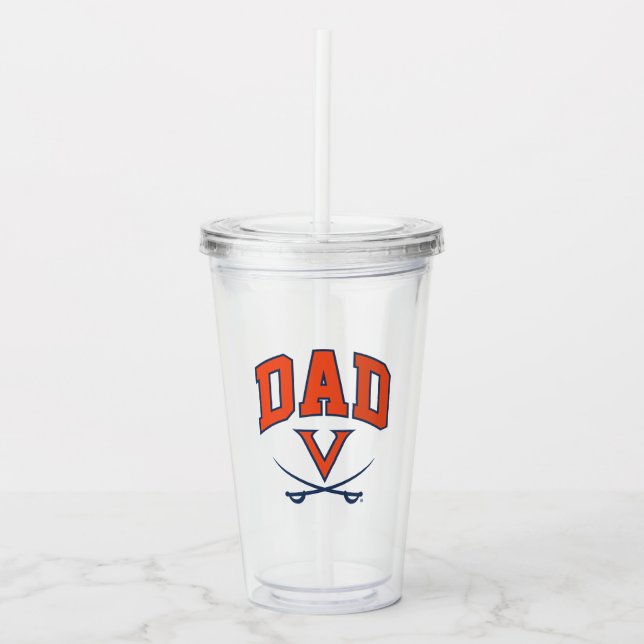 Verre En Acrylique Papa des Cavaliers de Virginie (Devant)