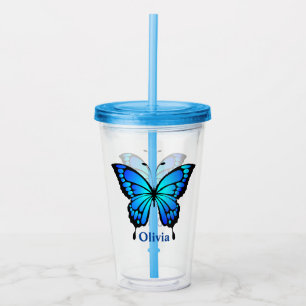 Verre En Acrylique Papillon
